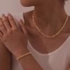 Fashion Chain Gold Stainless Steel Necklace Women'S Simple Jewelry, Jewelry