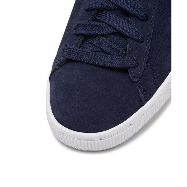 Puma Suede Classic 21 Παλτό Μπιζέ Unisex Αθλητικά Παπούτσια Μπλε Λευκό 374915-04