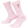 Nike Calzini Crew Unisex 1 Paio Schiuma Rosa/Rosso Universitario/Nero HJ9381-663