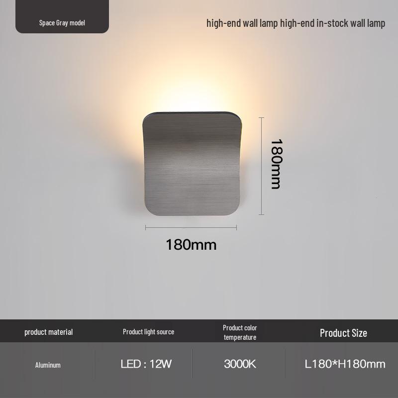 Nordic Modern Minimalist Wall Lamp - Designer Style for Living Room, Bedroom, Hallway, or Stairway.