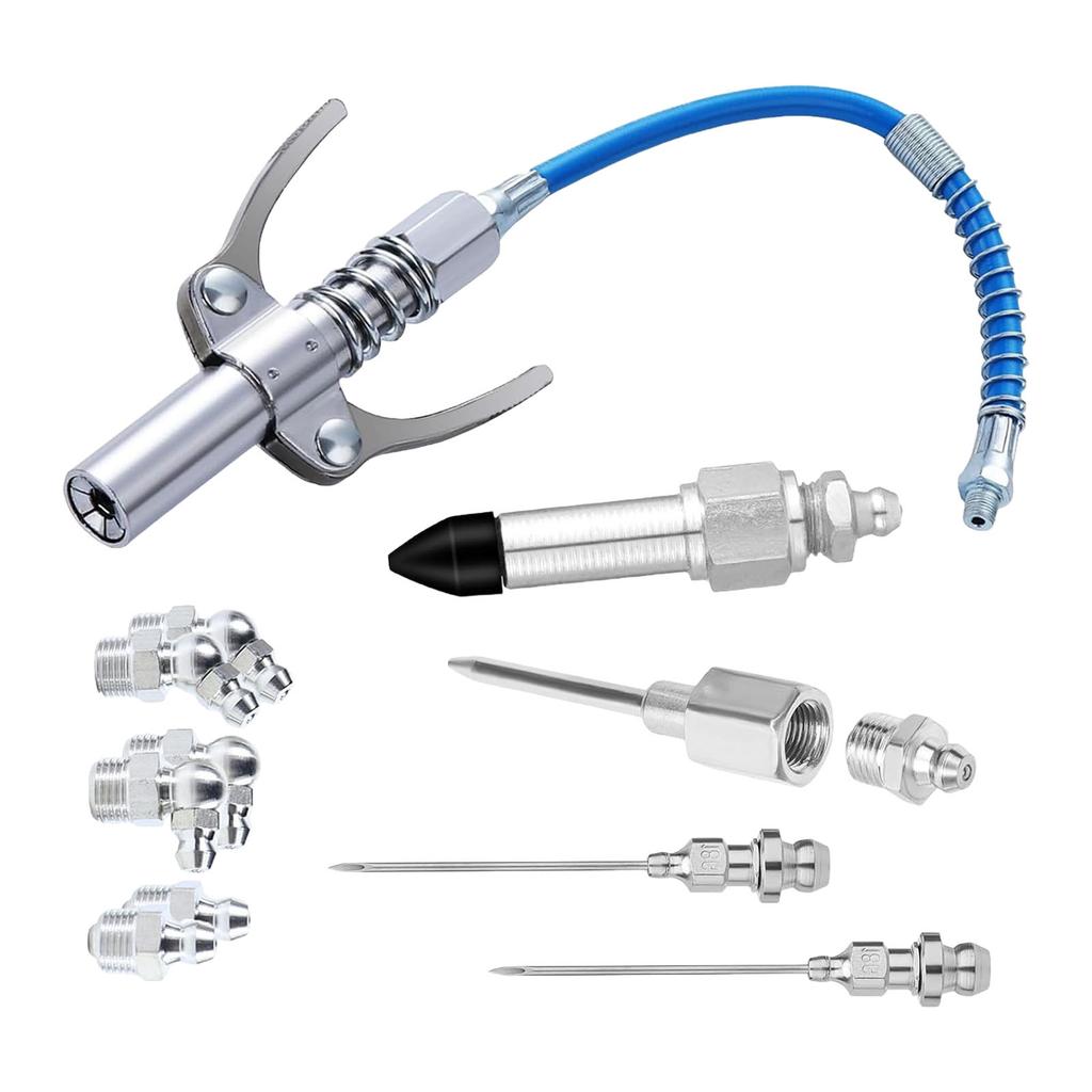 Kit Accoppiatore Ugello Grasso a Rilascio Rapido Con Meccanismo di Bloccaggio Costruzione Metallica Industriale Per Attrezzature Meccaniche