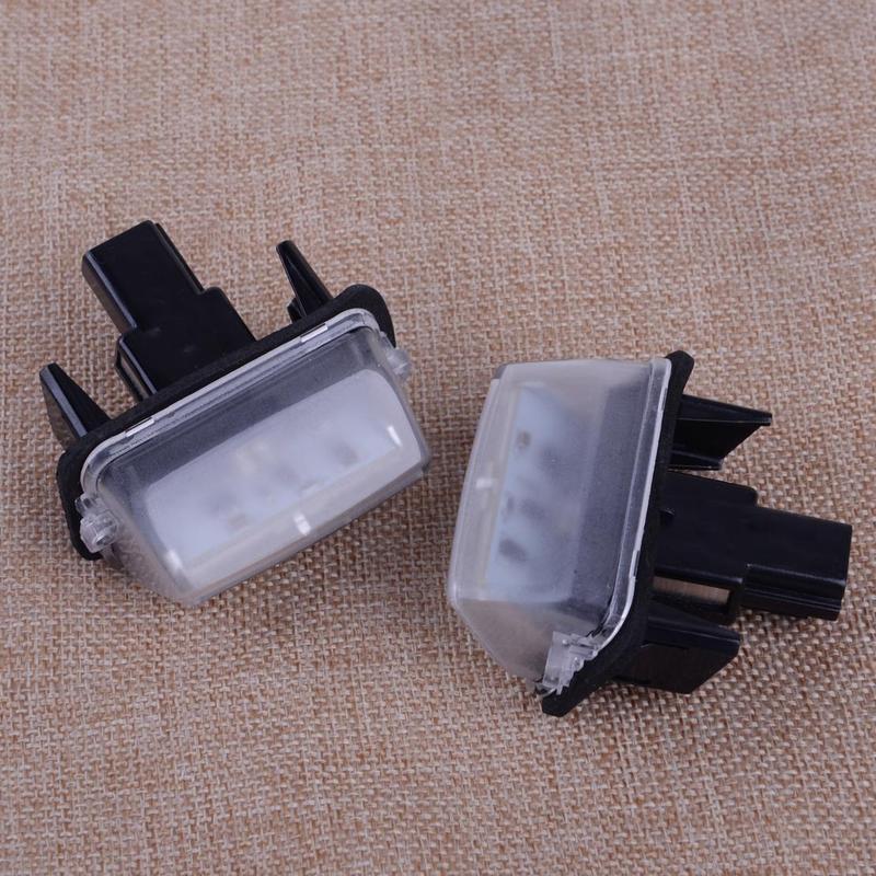 1 Pair White 18LED License Number Plate Light Lamp fit for Toyota Camry Yaris Prius Vitz Avensis SAI Noah Voxy Esquire 2014-2015