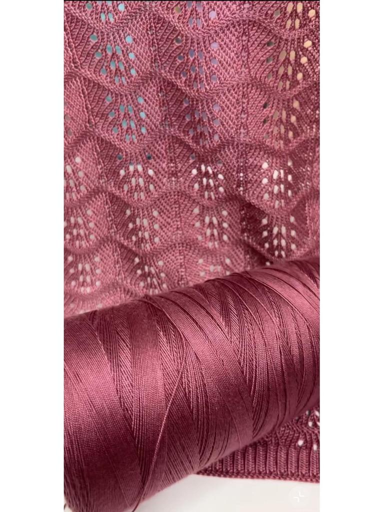 Summer Lace Silk Cotton Strong Twist Hand-Knitted Baby Yarn, Short Sleeve, Size 7, Non-Fraying, 6 Liangs