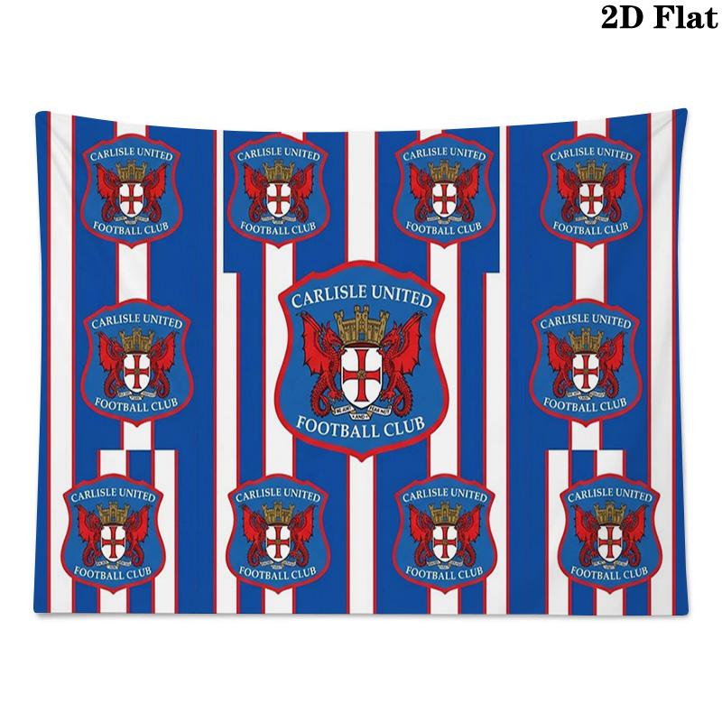 Carlisle United Wall Tapestry Aesthetic Wall Hanging Printed Fabric Blanket Decorative Tapestries for Bedroom Living Room Home Decor