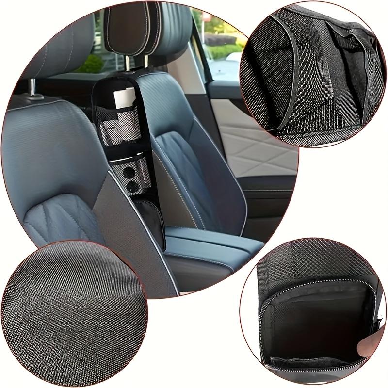600D Oxford Cloth Car Storage Bag, 1pc Seat Organizer with Multiple Pockets, Multi-Purpose Mesh Pocket for Cars, SUVs and Trucks