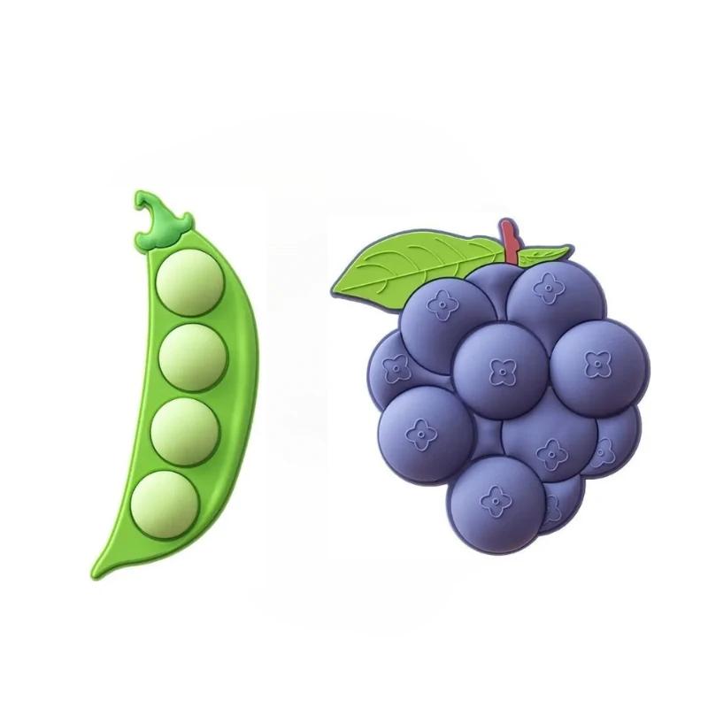 Cute Creative Refrigerator Magnet Acrylic 3D Fruit Suction Cup Magnetic Stickers for Home Decoration Student Daily Magnets