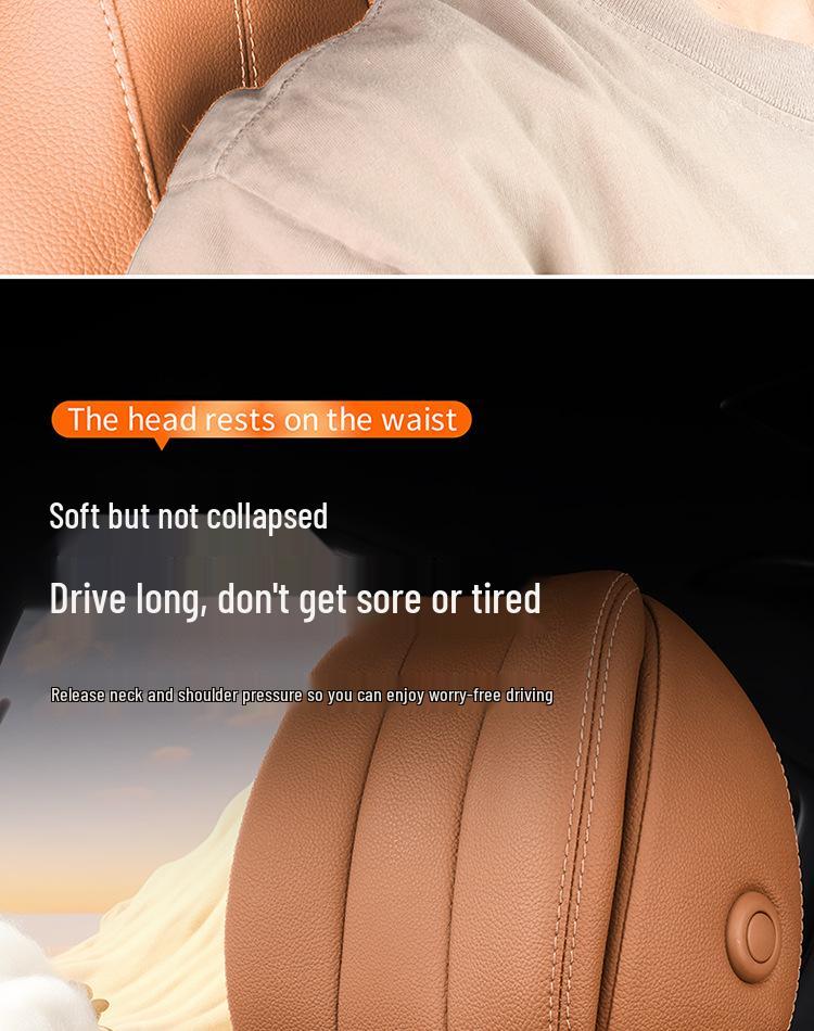 Jordani Premium Poduszka z Pianki Memory na Zagłówek Samochodowy i Podparcie Lędźwiowe