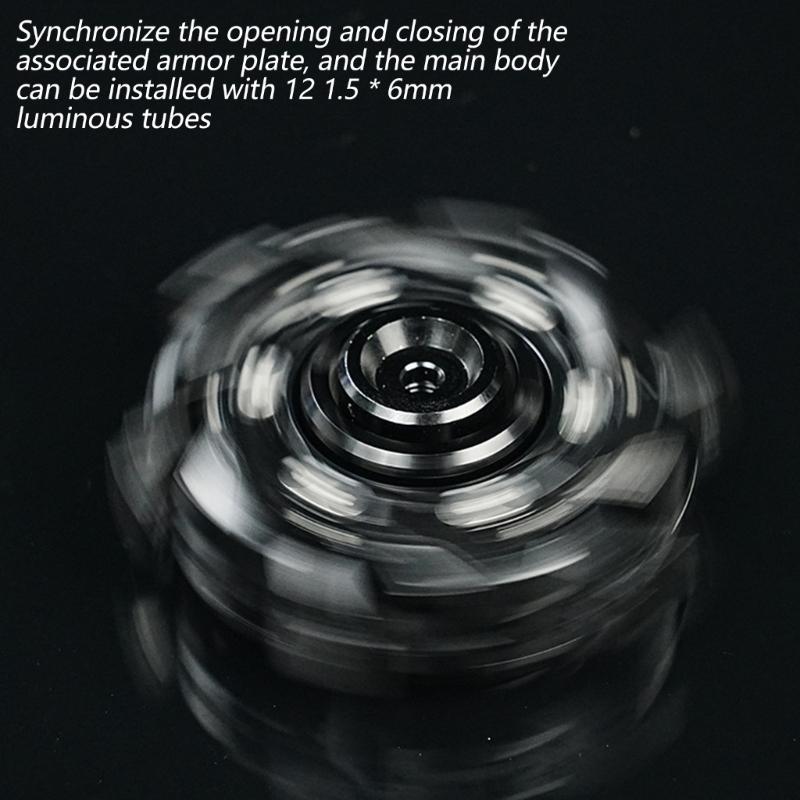 Durable Metal Focusing Enhancing Spinner with Black Rotation Portable Desk Companion for Adults