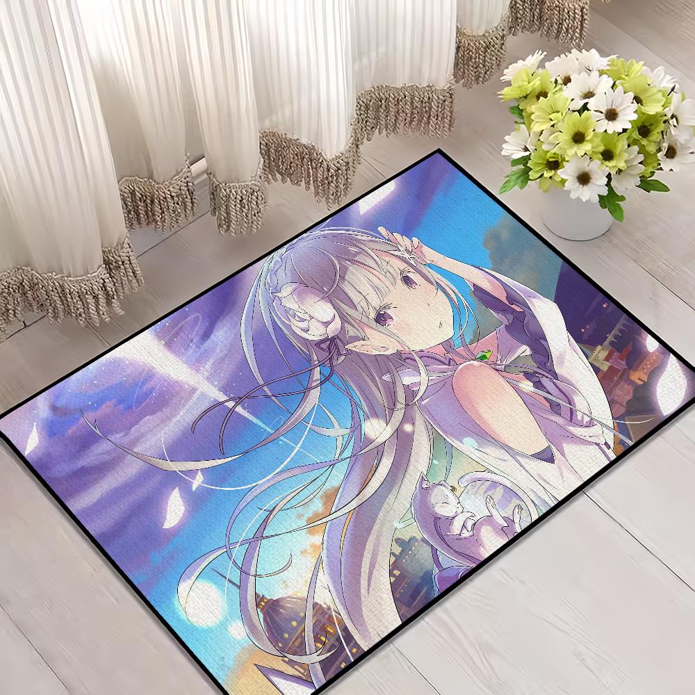 

a Door Mat from For Bedroom Decoration Different Re Bath Carpet Zero House Super Absorbent Rug Life Foot in World Anime Non-slip SJR40x60CM