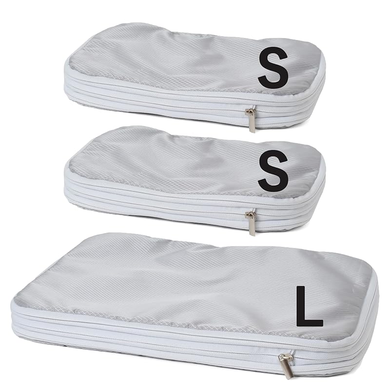 

[ wakiyaku ] for travel compression bag travel pouch clothing storage bag (2 S size + 1 L size)