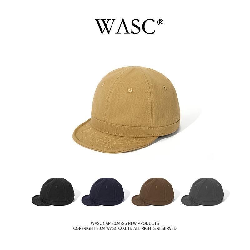 Light version short brim cap men and women versatile casual solid color Ami Kaji soft top flat edge baseball cap couple