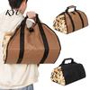 Firewood Storage for Camping Carrier Bag with Handle, Heavy Duty Large Log Tote, Durable Oxford Cloth Holder Indoor And Outdoor Use BBQ