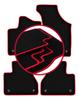 Velour Floor Mats with Red Edge For: Volkswagen Phaeton Sedan (2002-2016)