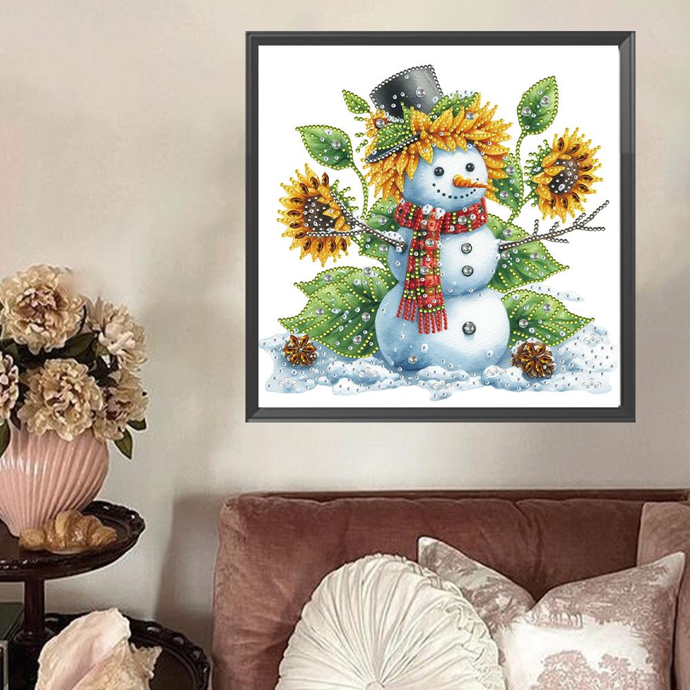 5D DIY Partial Special Shaped Drill Diamond Painting Kit Xmas Decoration 30x30cm