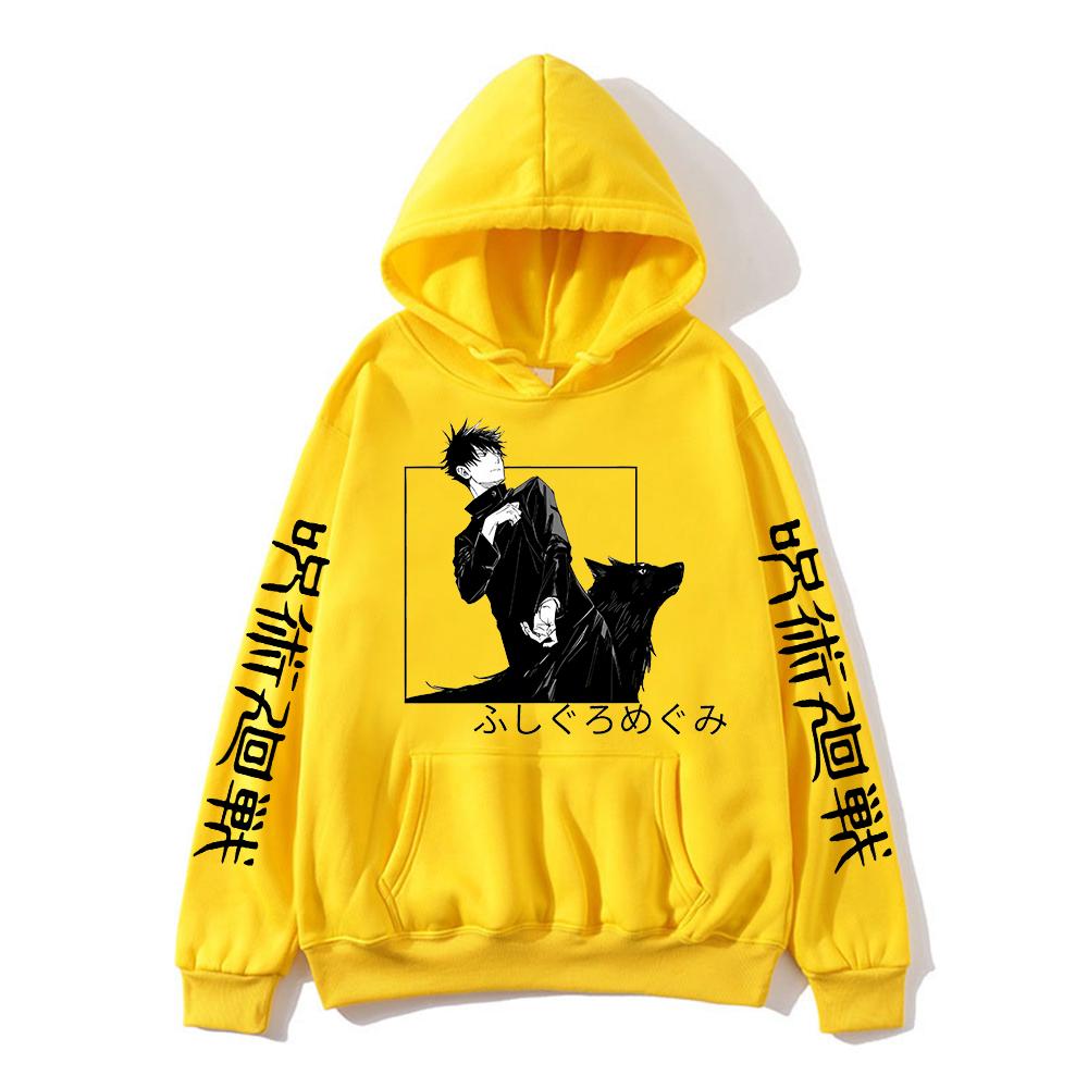 Megumi Fushiguro Hoodie Jujutsu Kaisen Graphic Hoodies Vintage Oversized Hooded Sweatshirt Long Sleeves Men Women Clothes