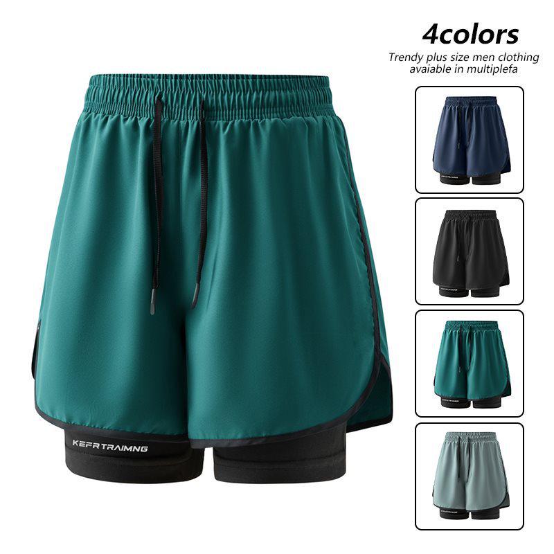 2026 Dual-Layer Men's Shorts: Sports, Running, Beach, Fitness