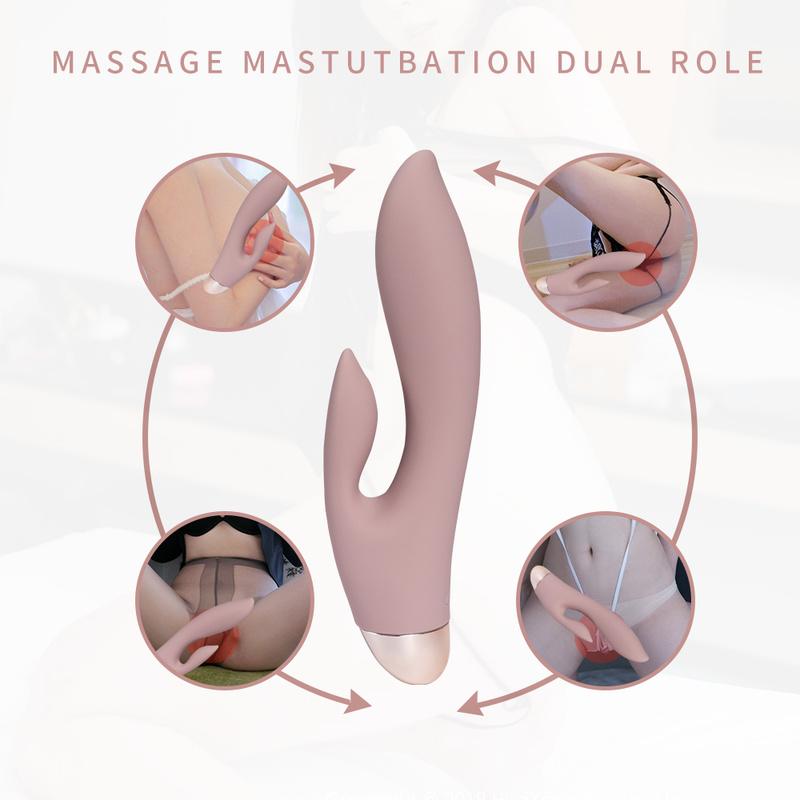 G Spot Rabbit Vibrator pro ženy, vibrátor dildo 2 v 1 se vzory pro stimulaci klitorisu vagíny, sexuální hračky pro dospělé