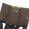 Used LOUIS VUITTON Key Holder  Multicles4 N62631 Damier Brown Brown 4 Hooks