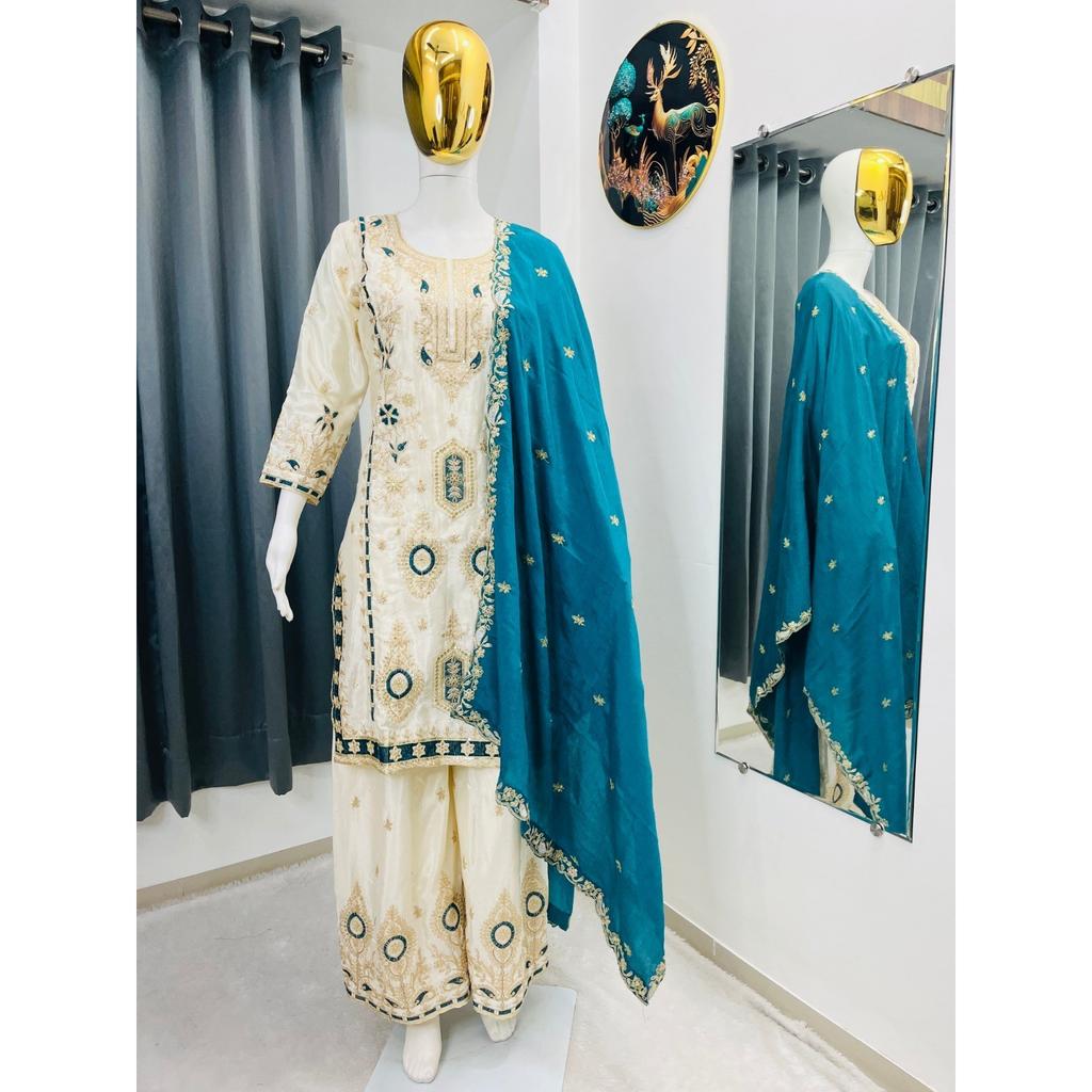 Salwar Kameez Pakistanais Indienne Robe Tenue de Soirée Bollywood Designer Costume Palazzo