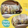 Easter Spring Flower Rabbit Cushions Pillowcase Polyester Cushion Cover Throw Pillow Pillowcover Home Car Sofa Decor