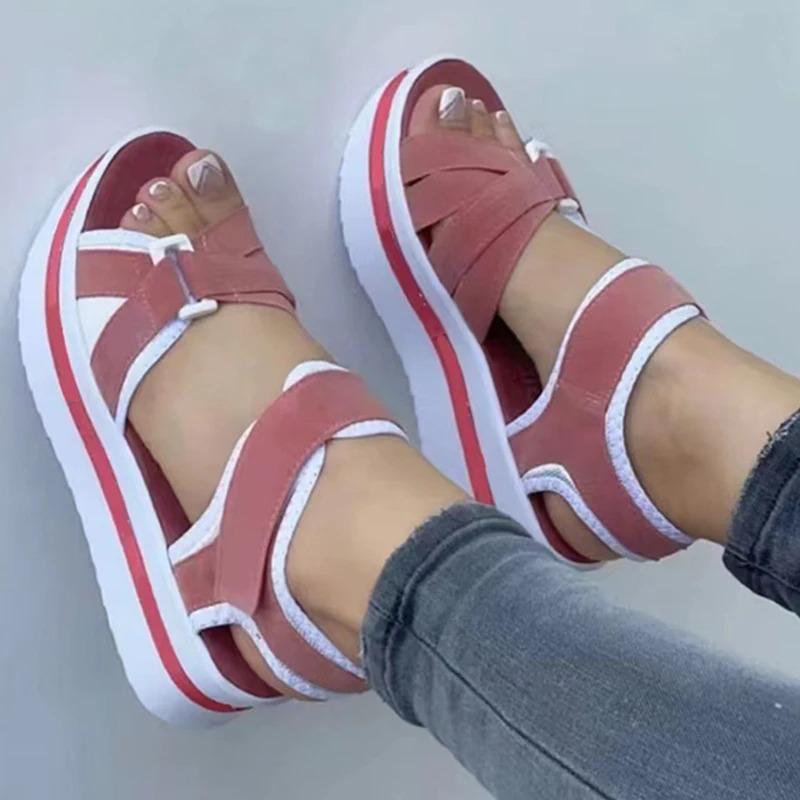 Summer Sandals Shoes Women Outdoor Walking Party Shoe Wedge Sandals Beach Footwear Sandal