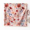 Silk scarf women spring and autumn floral thin printed long scarf travel beach towel spring and summer sun protection shawl