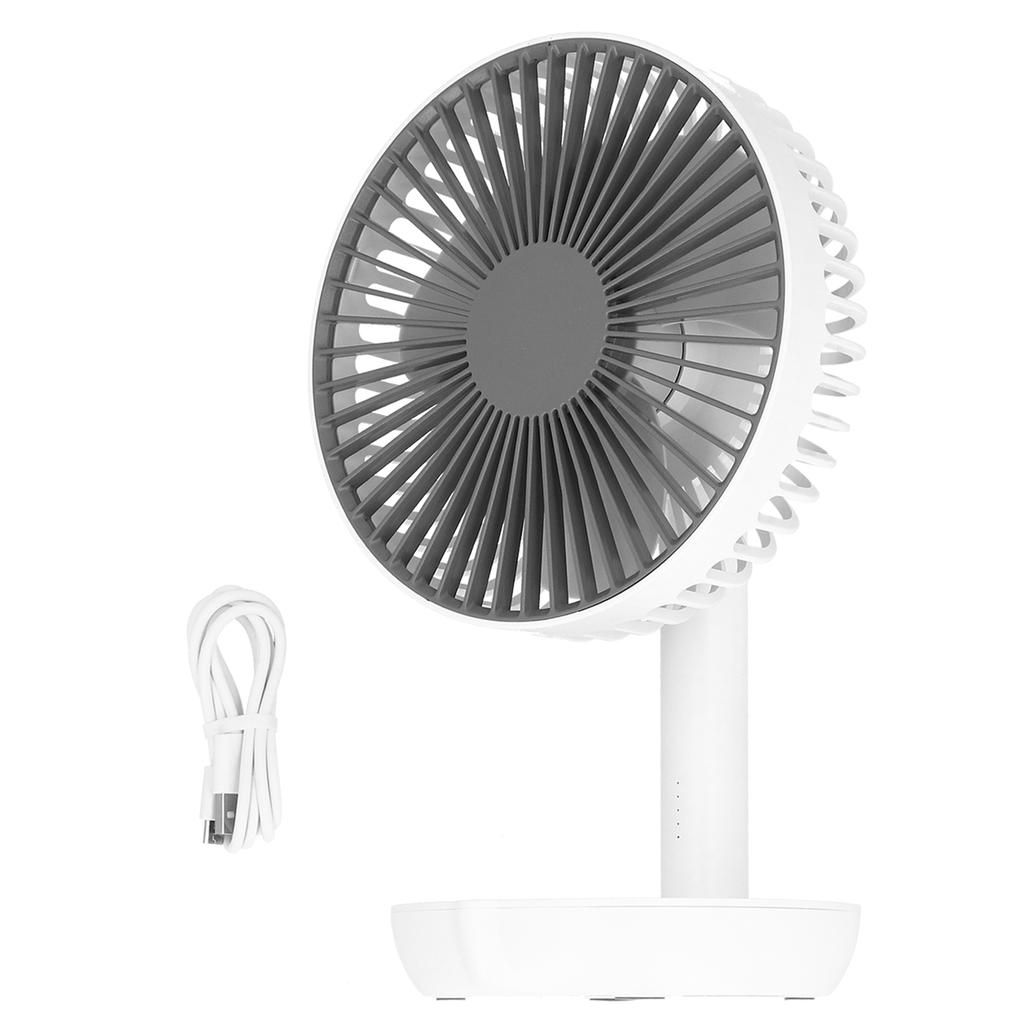 Oscillating Desk Fan Rechargeable Mute Practical Desktop USB Charging Fan for Home School