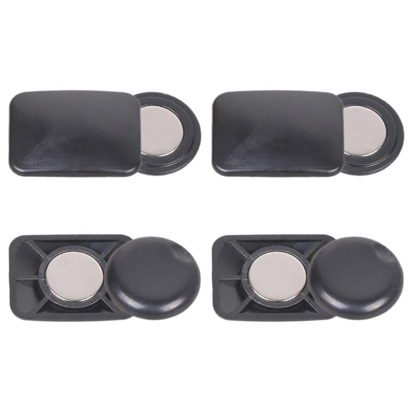 

4 Pairs Magnetic Race Number Clip Strong Hold Fabric Protection Easy Application For Athletic Competitions 1