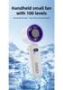 2026 High-Speed Rechargeable Handheld Turbo Fan with Digital Display - Portable Outdoor Use