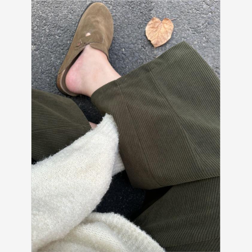 

Retro Japanese Loose-Fit Corduroy Harem Pants for Women - Plus Size, Wide-Leg, Casual Style L (105-120 Jin)