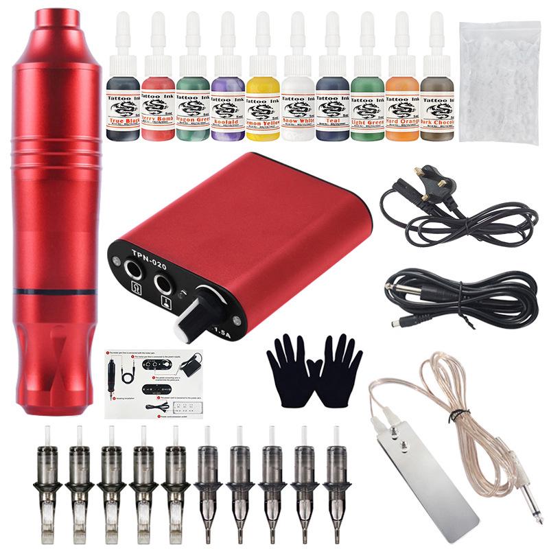 Lichen No. 4 Tattoo Pen Set: All-in-One Machine & Tools Kit