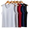 Men's Ice Silk Mesh Tank Tops Gym Stringer Transparent Bodybuilding Sleeveless Shirt Fitness Vest Male Mesh Muscle Singlets