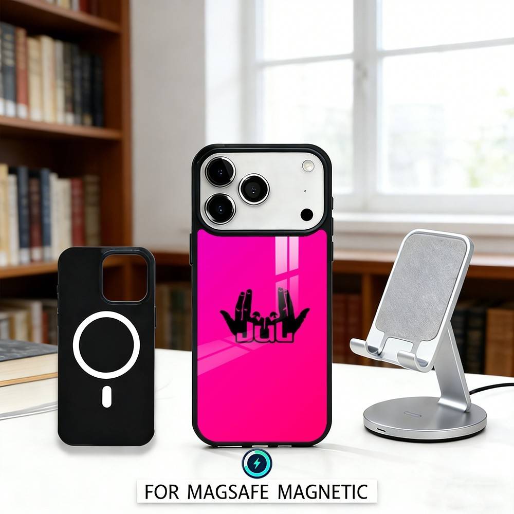

N-New Fashion Rapper Jul Phone Case For iPhone 17,16,15,14,13,12,Pro,Max For Magsafe Magnetic Wireless Charging iPhone14PRO