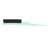 Hair Teasing Brush Men Women Salon Nylon Hair Rat Tail Teasing Brush for Back Combing Styling Tool Green