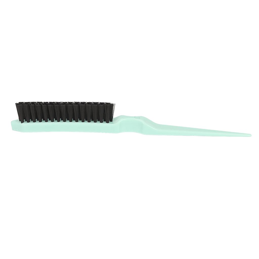 Hair Teasing Brush Men Women Salon Nylon Hair Rat Tail Teasing Brush for Back Combing Styling Tool Green