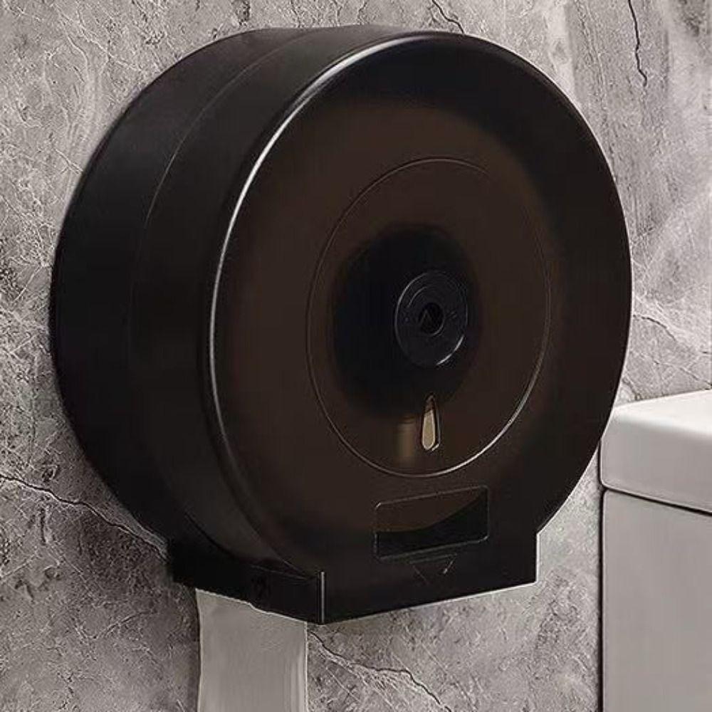Wall-Mounted Paper Towel Box Plastic Tissue Dispenser Dust Protection Roll Paper Shelf  Kitchen