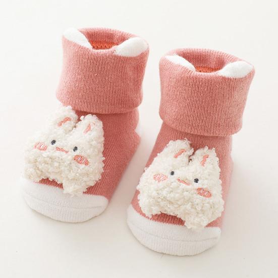 1 Paar elastische, dickere Babysocken aus Baumwolle, schöne, gut gewebte Kleinkindsocken für zu Hause