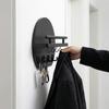 Practical Retro Wall Mounted Key Holder Decorative Simple Wood Mail Organizer with Shelf Key Rack Entrance