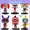 6-12cm Circus Pop Clown Figure Set With Rotating Heads