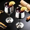 Stainless Steel Wine Glass 17 oz, Unbreakable Wine Glasses Unique and Cool Portable Metal Wine Glass for Outdoor Events, Picnics