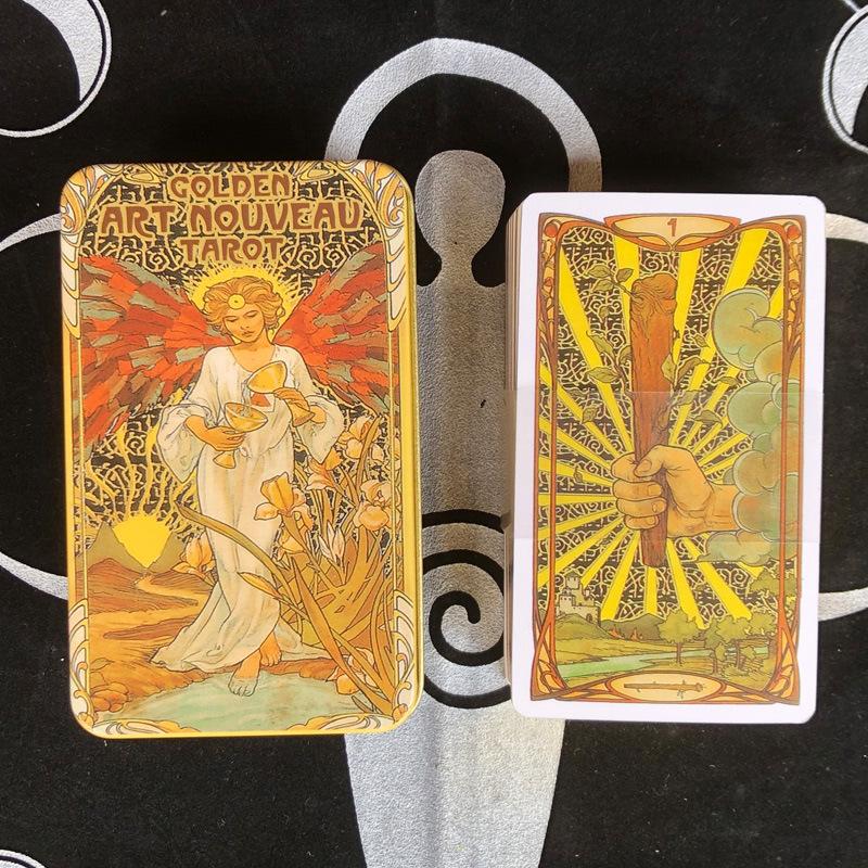 78Pcs Longest Dream Tarot Card Set Divination Tool With Detailed Guidebook Colorful Frame Fortune Telling Cards