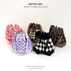 Korean Style Knit Shoulder Bag with Drawstring & Magnetic Snap - Versatile, Large Capacity Tote for Women
