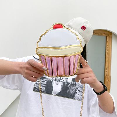 Cute Ice Cream Bag 2025 Summer New Cartoon Cake Bag Small Shoulder Oblique Span Chain Bag French Fries Women's Bag