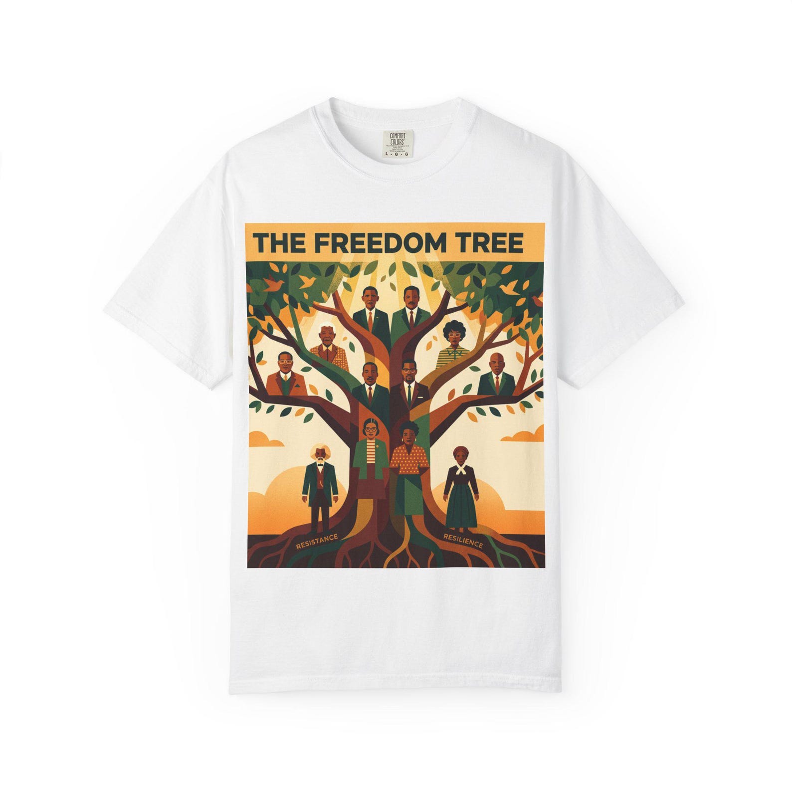 The Freedom Tree T-Shirt | Civil Rights Tree Illustration S