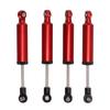 4pcs RC Shock Absorber 100mm Damper with Internal Spring for SCX10 1 10 RC Crawler Car Red