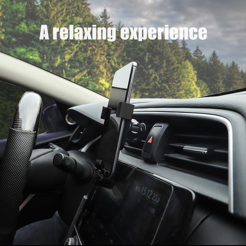 ZHA3 1Pcs Car Phone Holder Gravity Sensing Air Vent Stand Accessories For Alfa Romeo 156 159 147 4C 8C 166 Giulia Giulietta Mito
