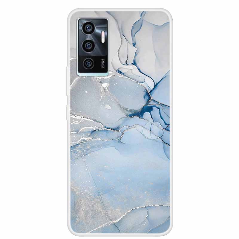 For vivo V23e V21E 5G 4G Cases Transparent Marble Soft TPU Silicone Back Covers for Vivo V21 5G Cases Clear Bumper for vivoV21