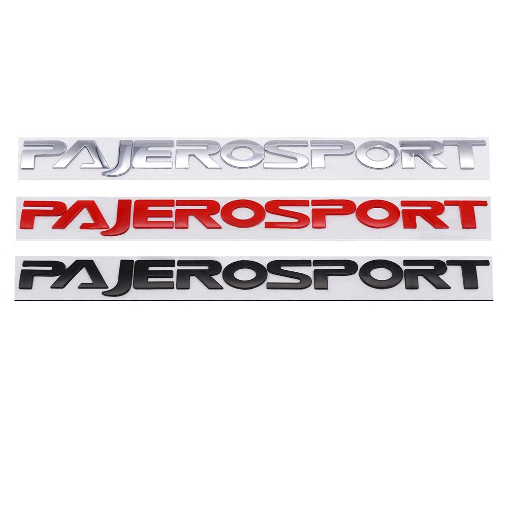 Car Head Hood Letters Logo Words Decals Sticker For Mitsubishi Pajero Sport Emblem Badge Styling Decoration Accessories