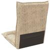 Adjustable Floor Chair Light Grey Fabric