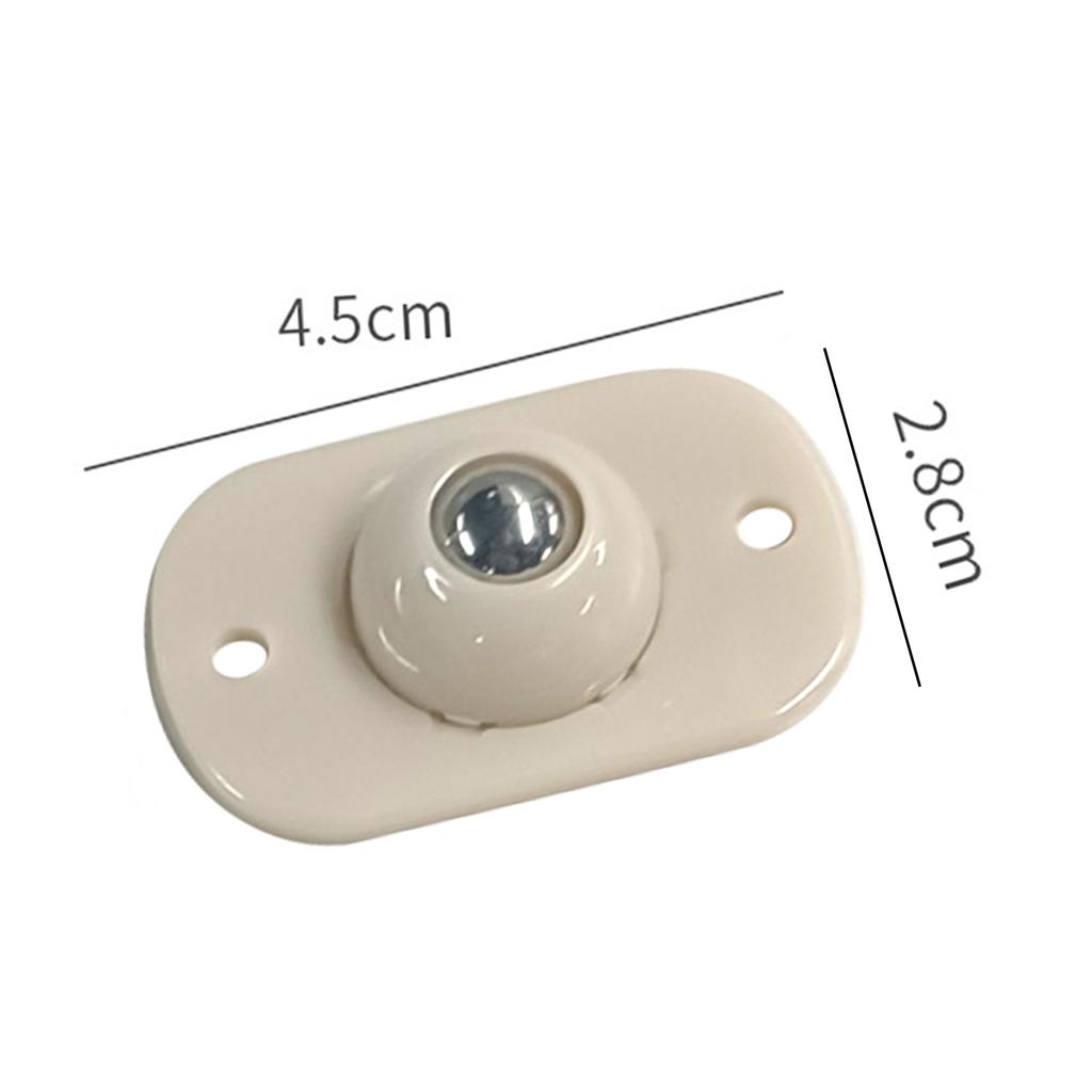 20PCS Self-Adhesive Castor Universal Pulleys Mini Swivel Wheel 360° Rotation Ball Caster for the Bottom of Storage Box Trash Can